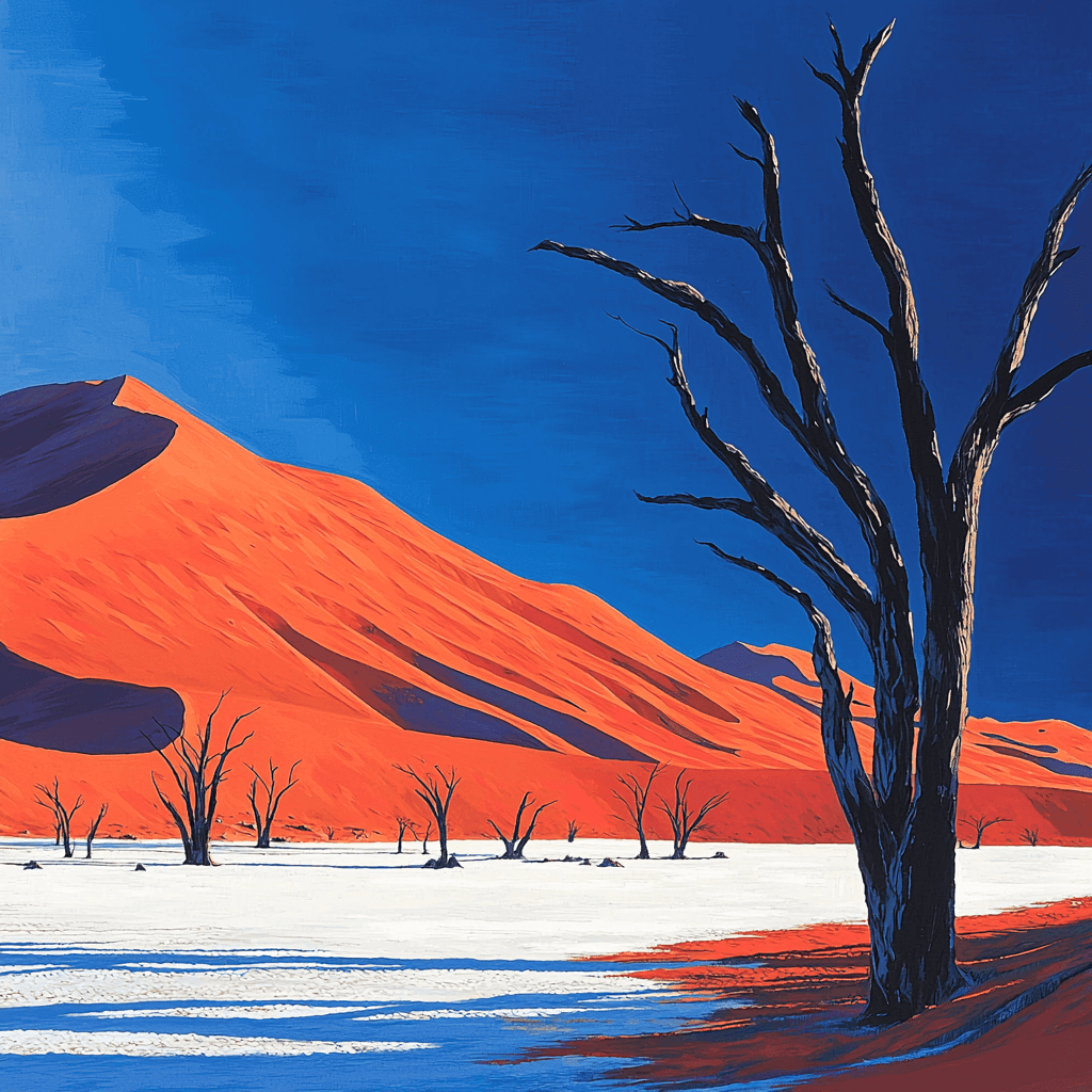Sossusvlei Dunes - Namibia Numbered Painting Kits