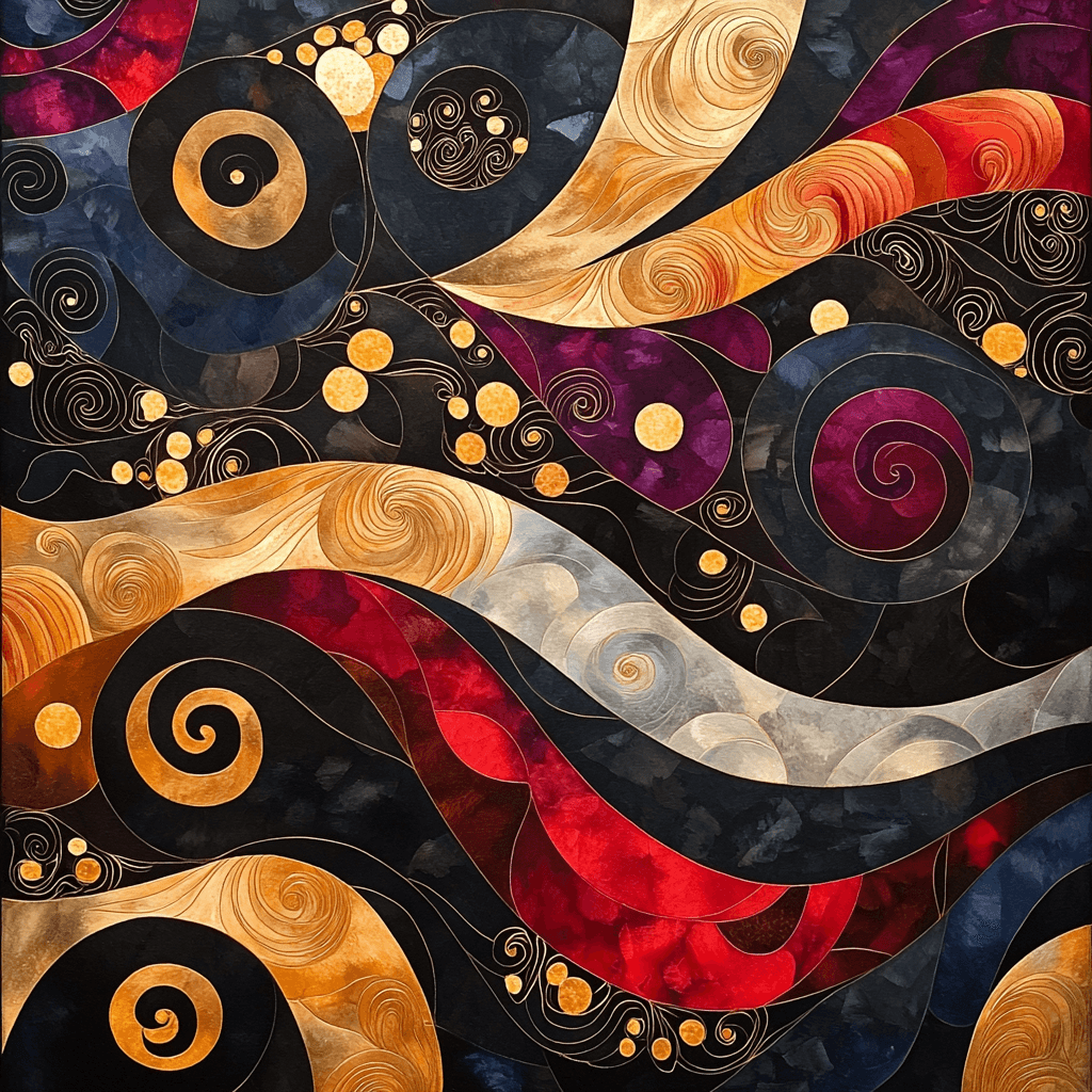 Gustav Klimt Inspired Echoes Of Abstraction DIY Paint By Numbers