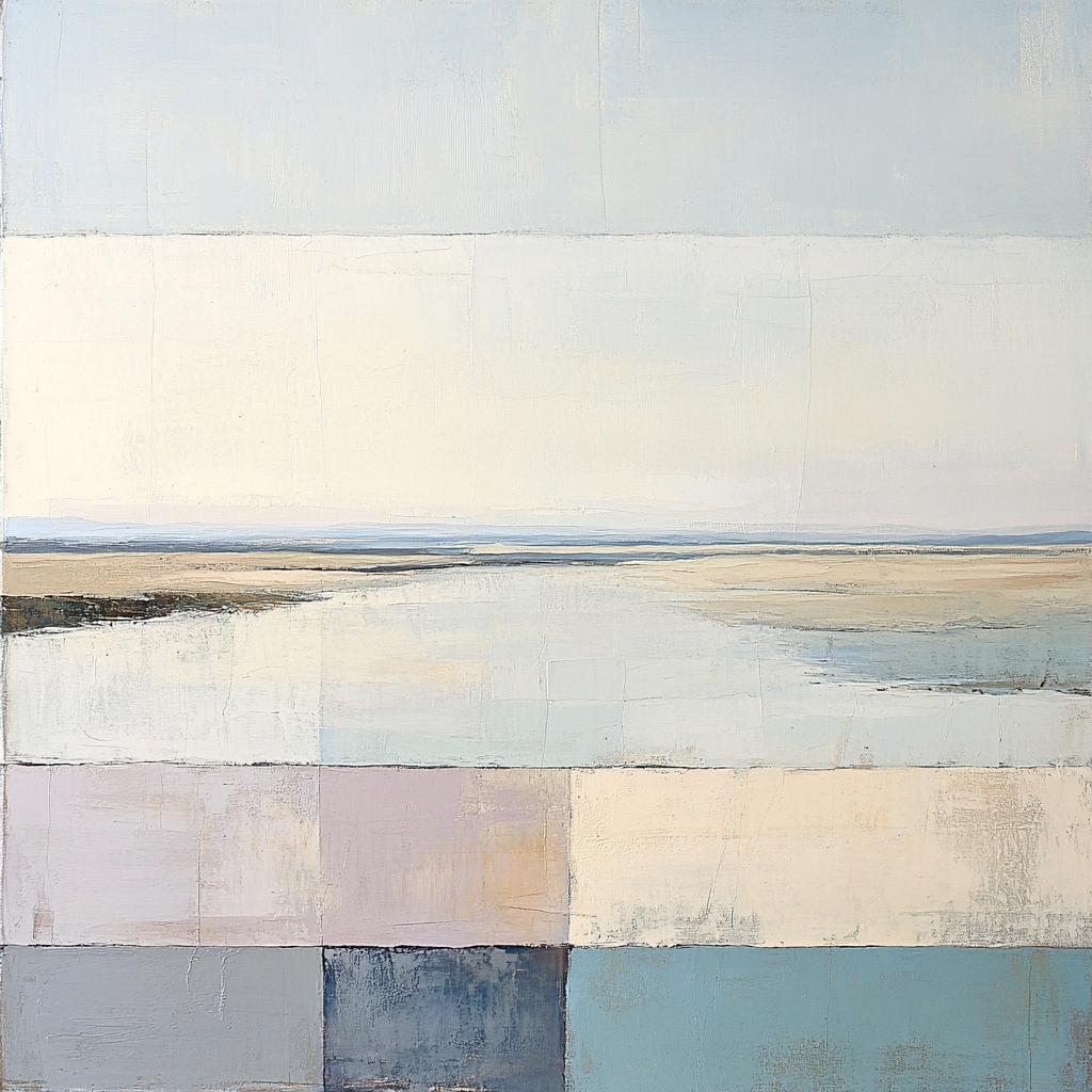 Jean-Paul Riopelle Inspired Twilight Salt Flats Painting by numbers kit