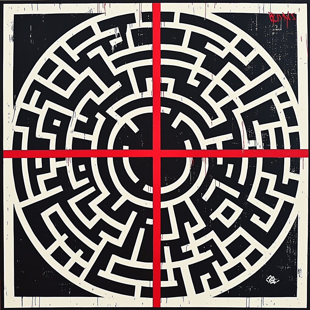 Banksy Inspired Illusion Of Choice Paint By Number