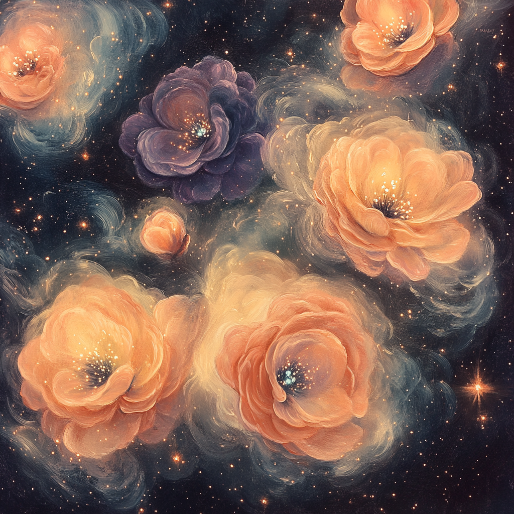 Edgar Degas Inspired Blooming Nebula DIY paint by numbers