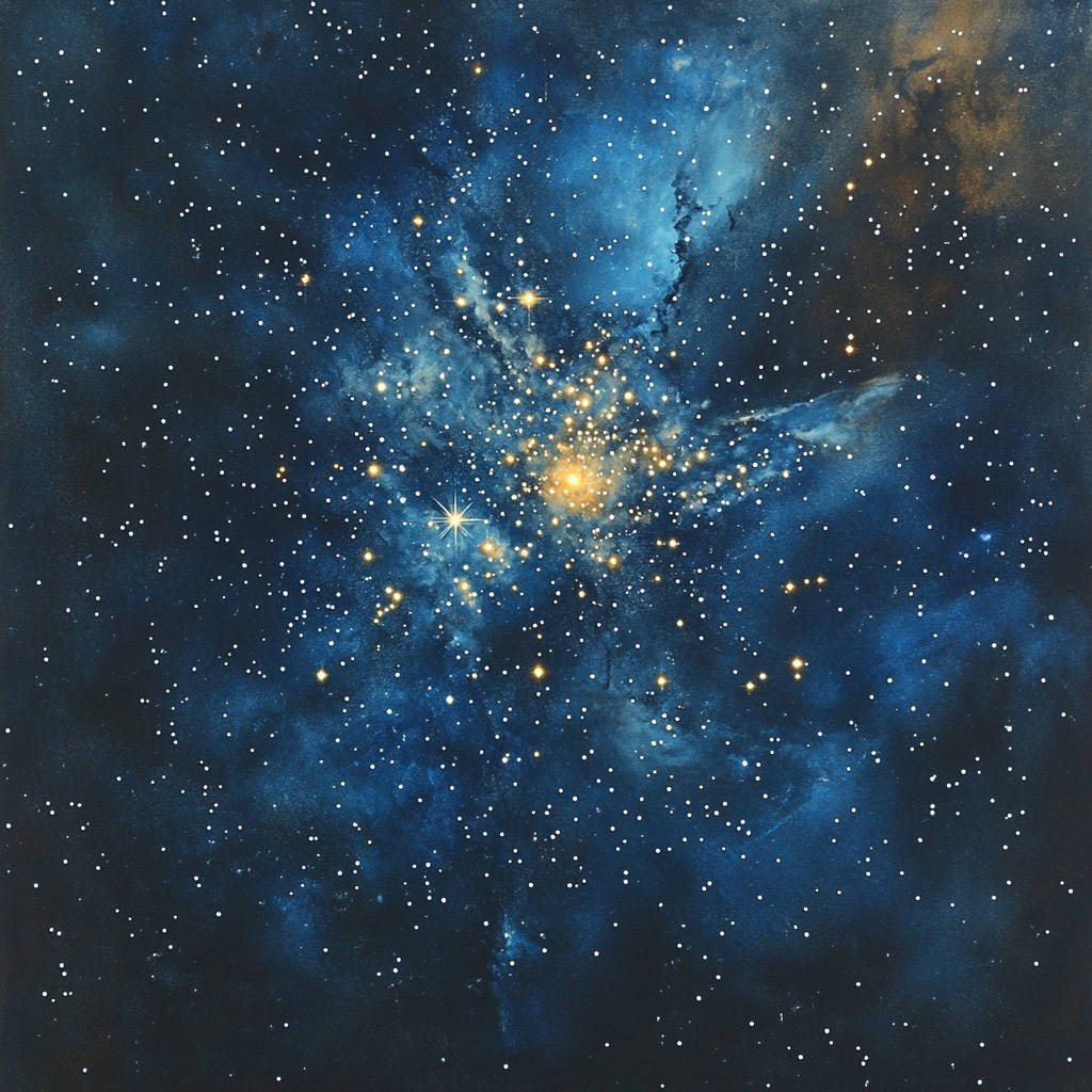 Caravaggio Inspired Starfield Relic Numbered painting kits