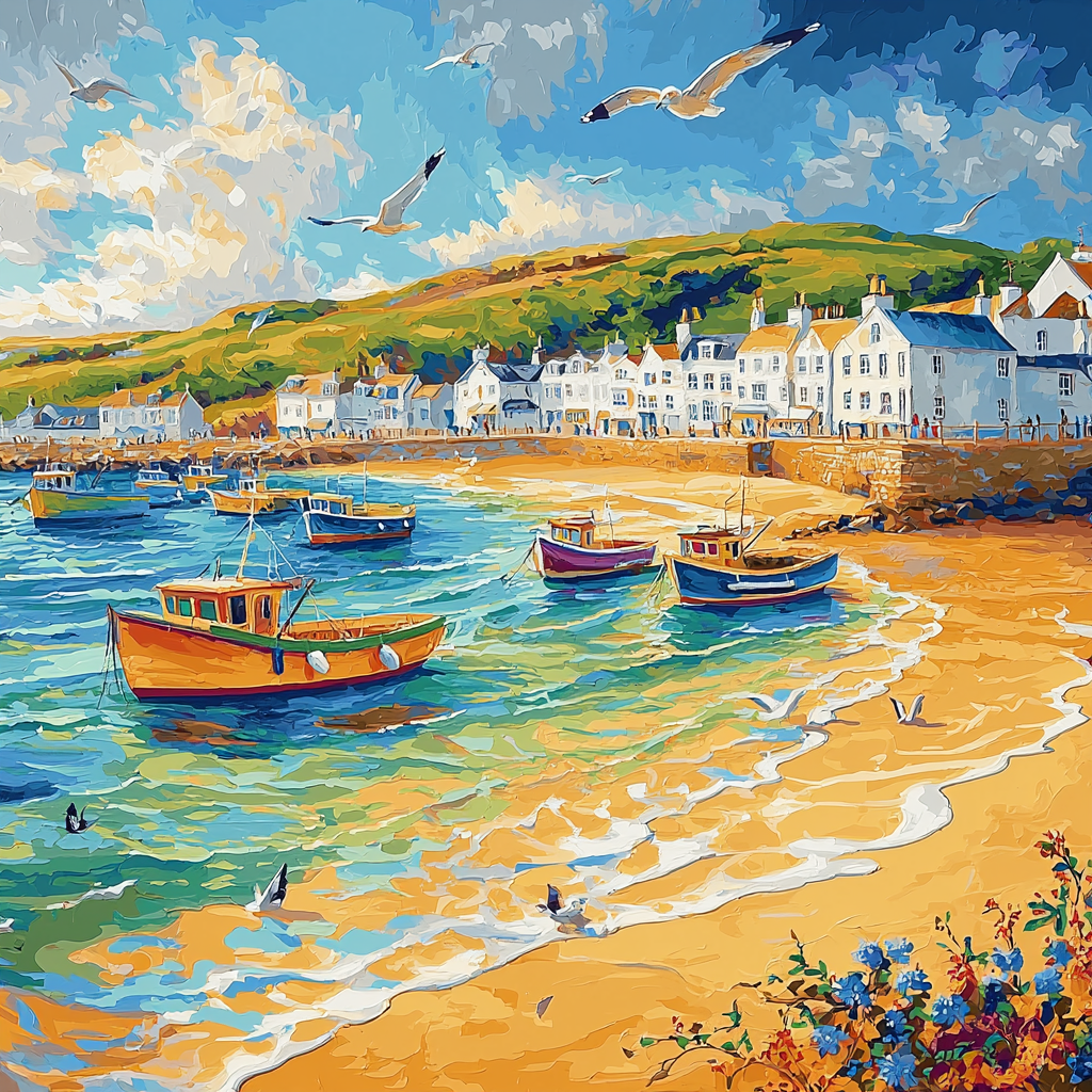 St. Ives Harbour DIY Paint By Numbers