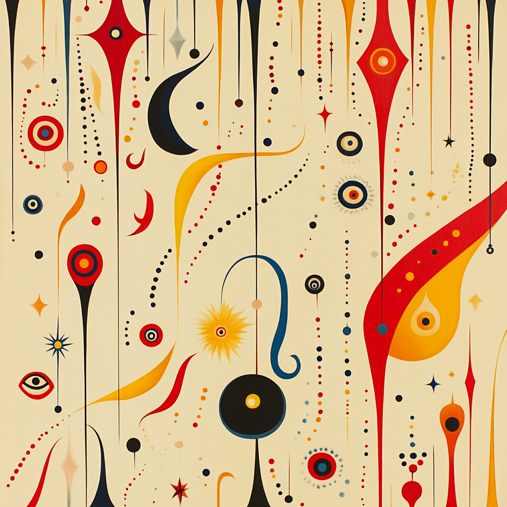 Joan Miró Inspired Flight Of Symbols Painting by numbers kit