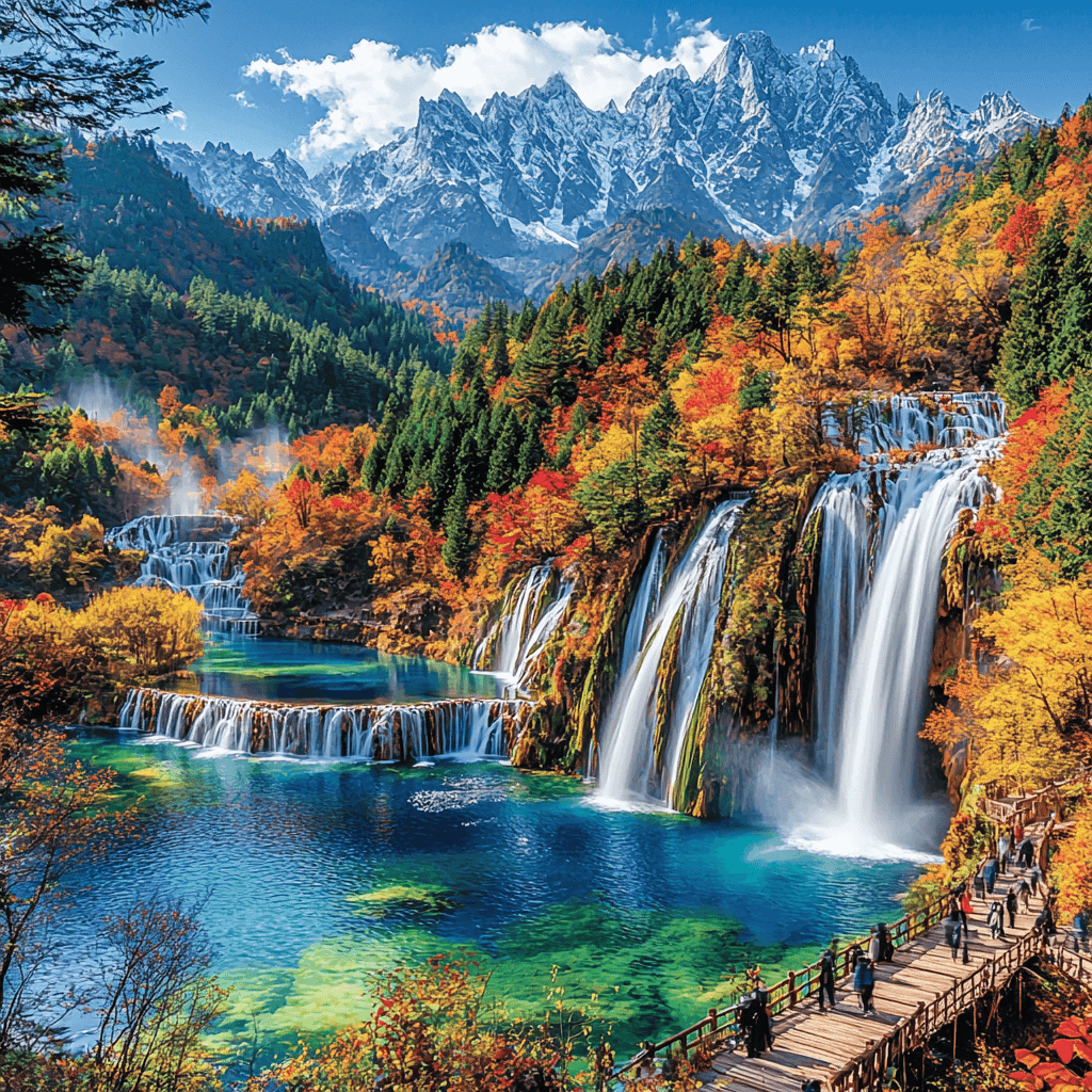 Jiuzhaigou Valley DIY Paint By Numbers