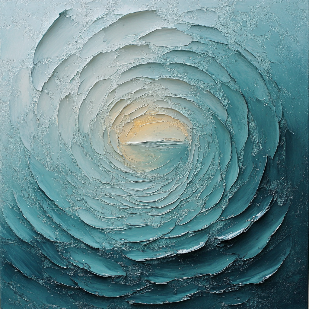 Max Ernst Inspired Teal Reverie painting number kit