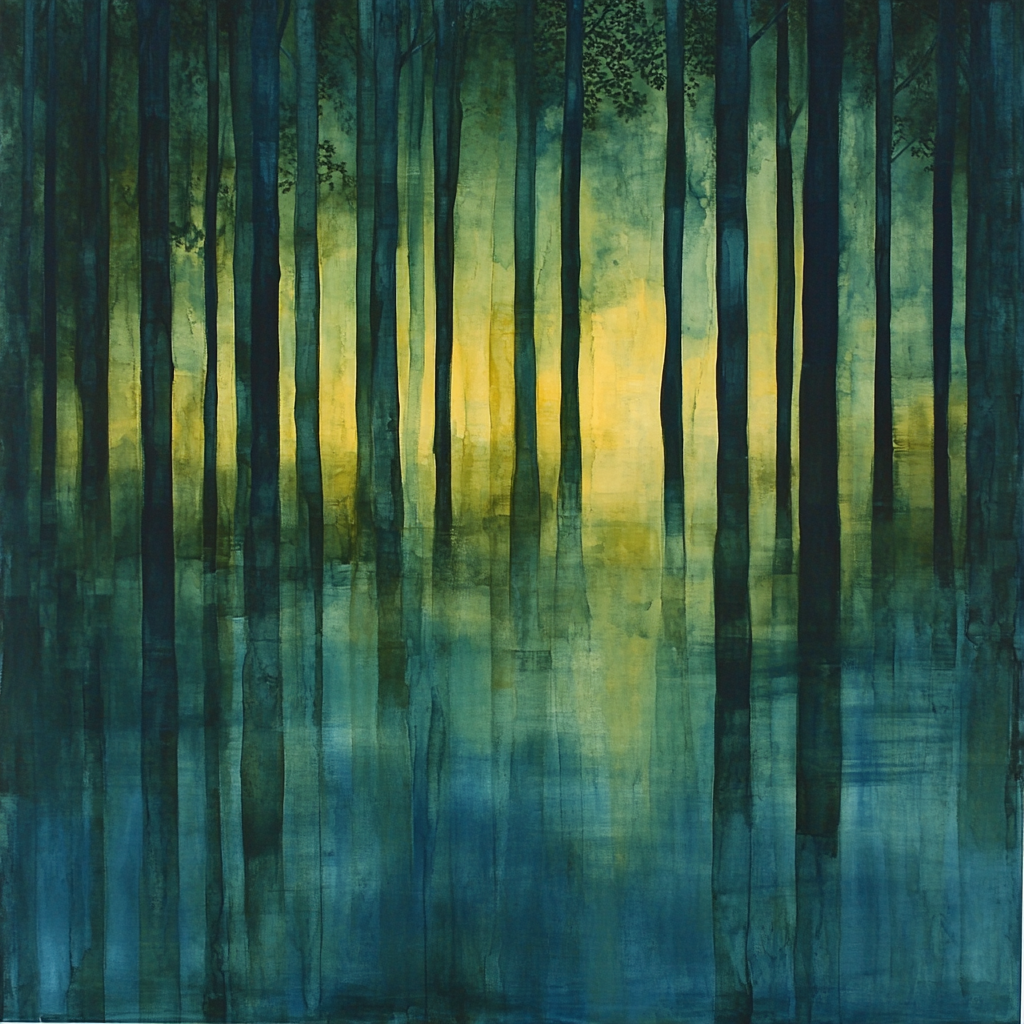 Max Ernst Inspired Arboreal Memory Field Paint by numbers art