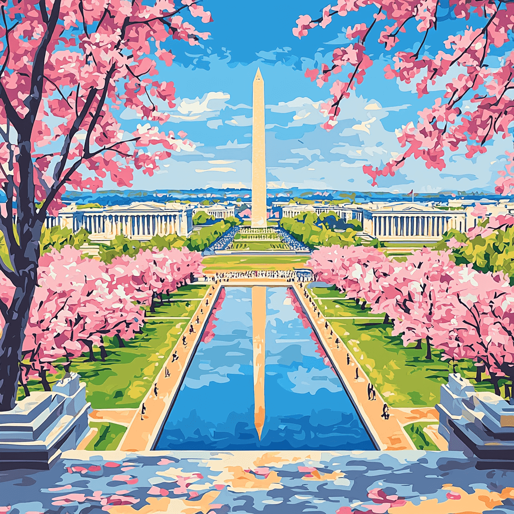 National Mall - Washington, D.C. Paint By Color