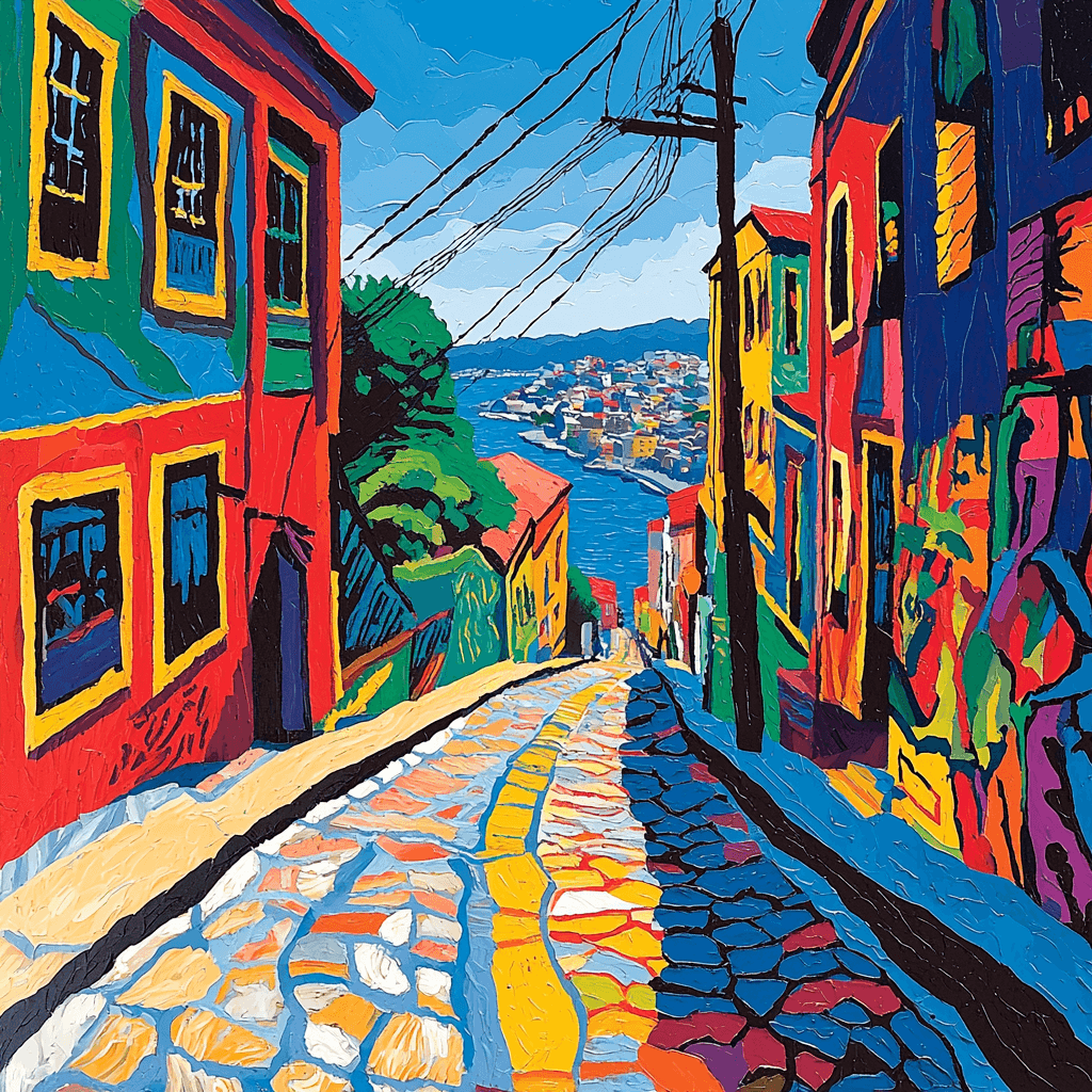 Valparaíso Street Art - Chile Painting By Numbers Kit