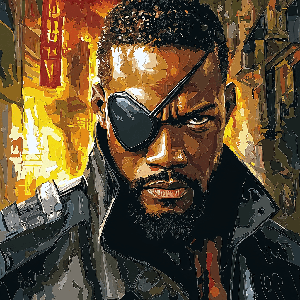 Samuel L. Jackson: The Unstoppable Force Of Nick Fury Paint By Numbers Art