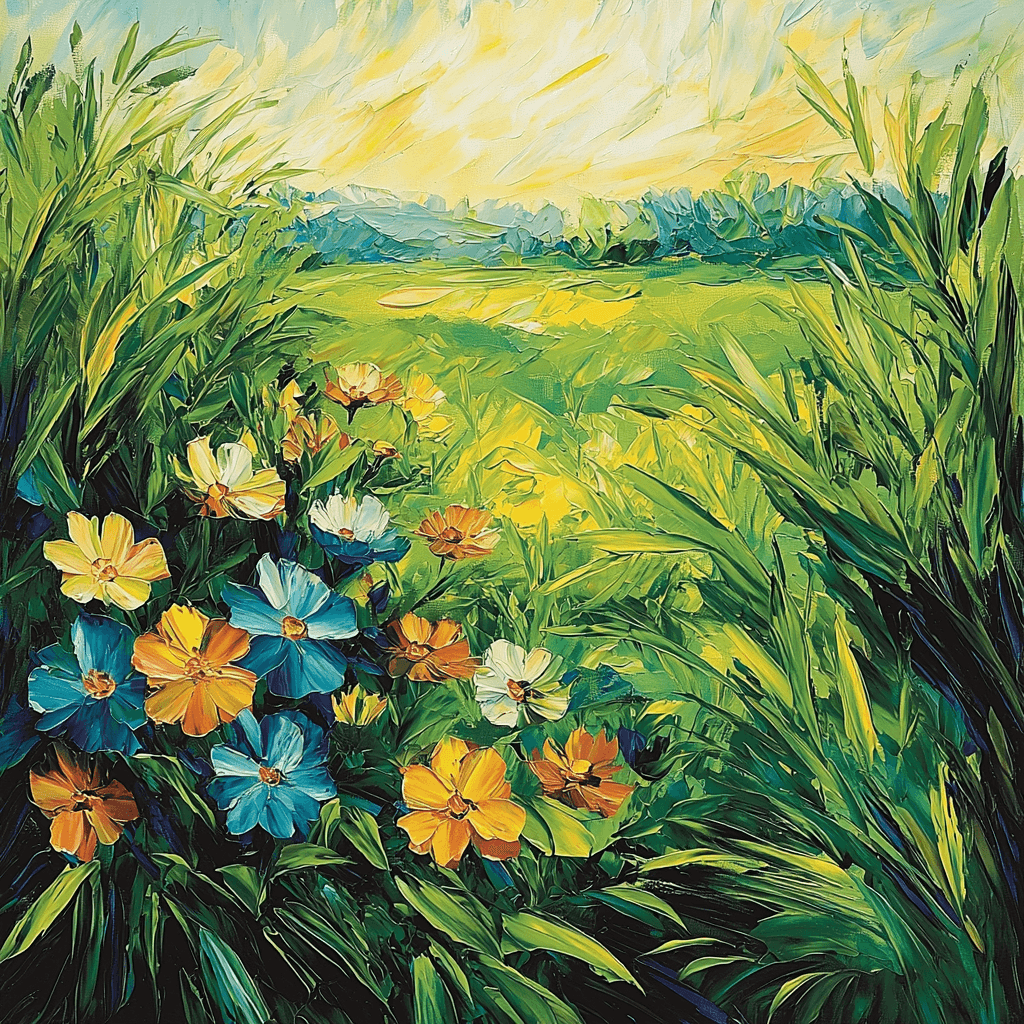 Vincent Van Gogh Inspired Lush Greenery In Bloom DIY Paint By Numbers