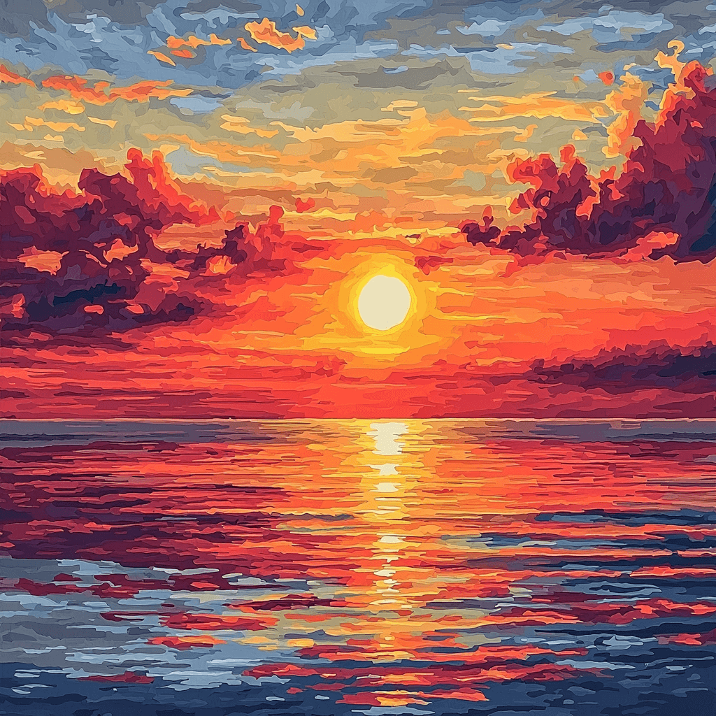 J.M.W. Turner Inspired Dramatic Skies Painting By Numbers Kit