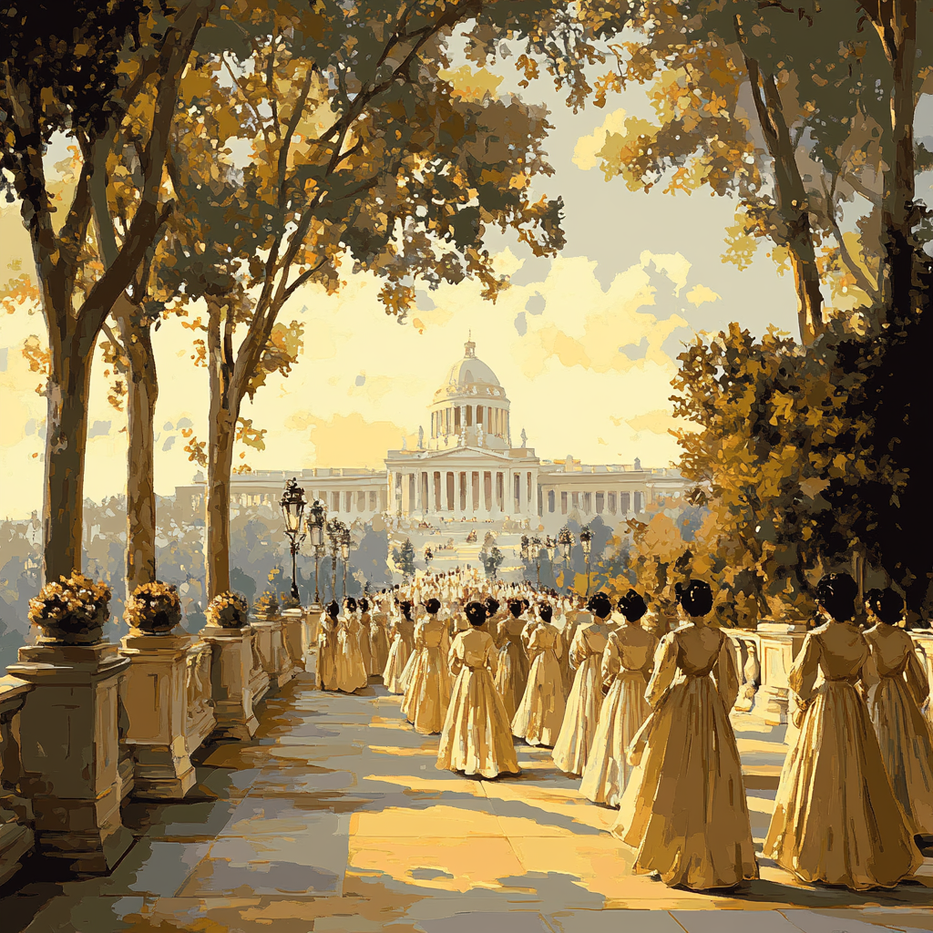 Raphael Inspired Wedding Procession Painting by numbers kit