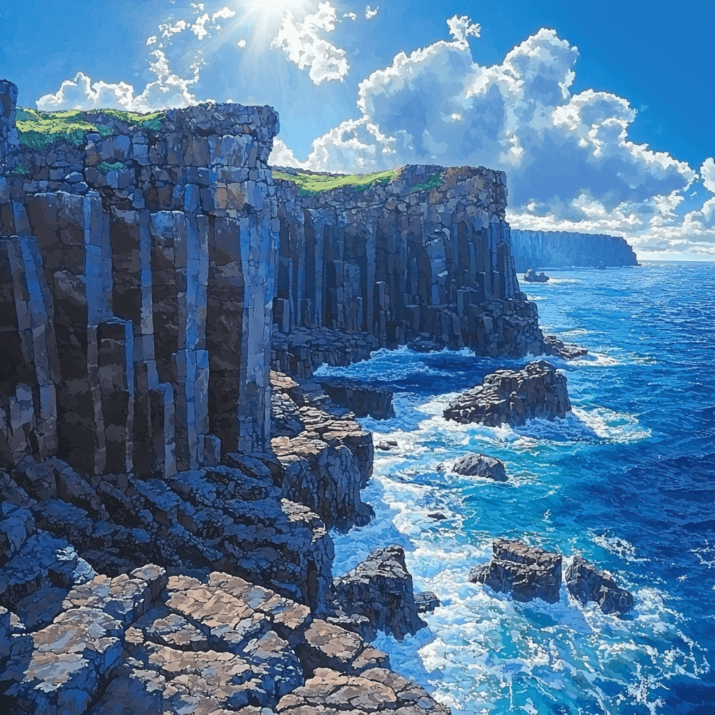 The Giant's Causeway Paint By NumbersThe Giant's Causeway - DIY Painting By Numbers Kit - Image 3