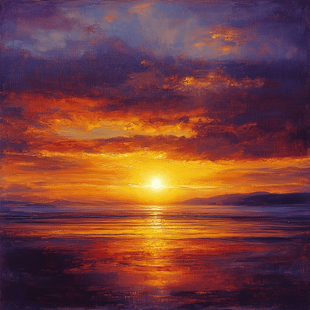 J.M.W. Turner Inspired Golden Hour Paint By Numbers