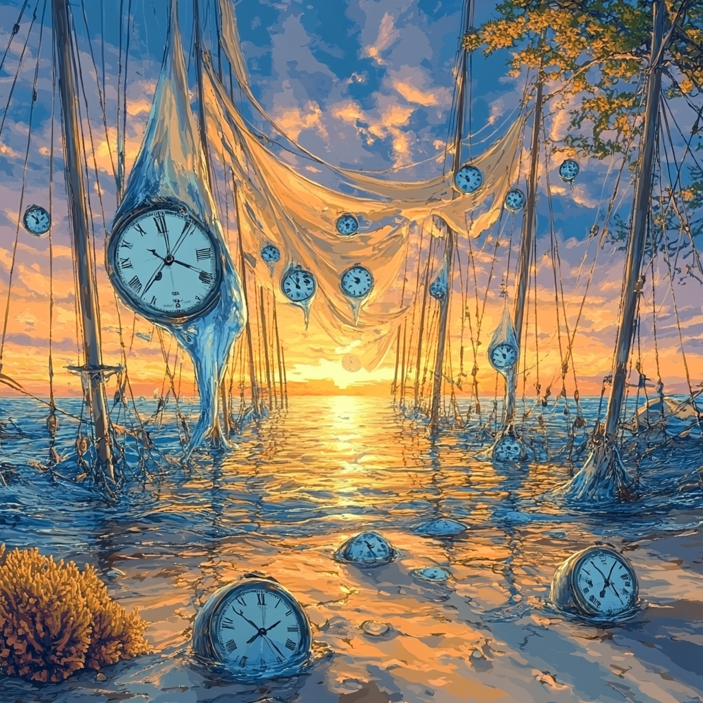 Salvador Dali Inspired Dreamscape Ocean Paint by numbers kits