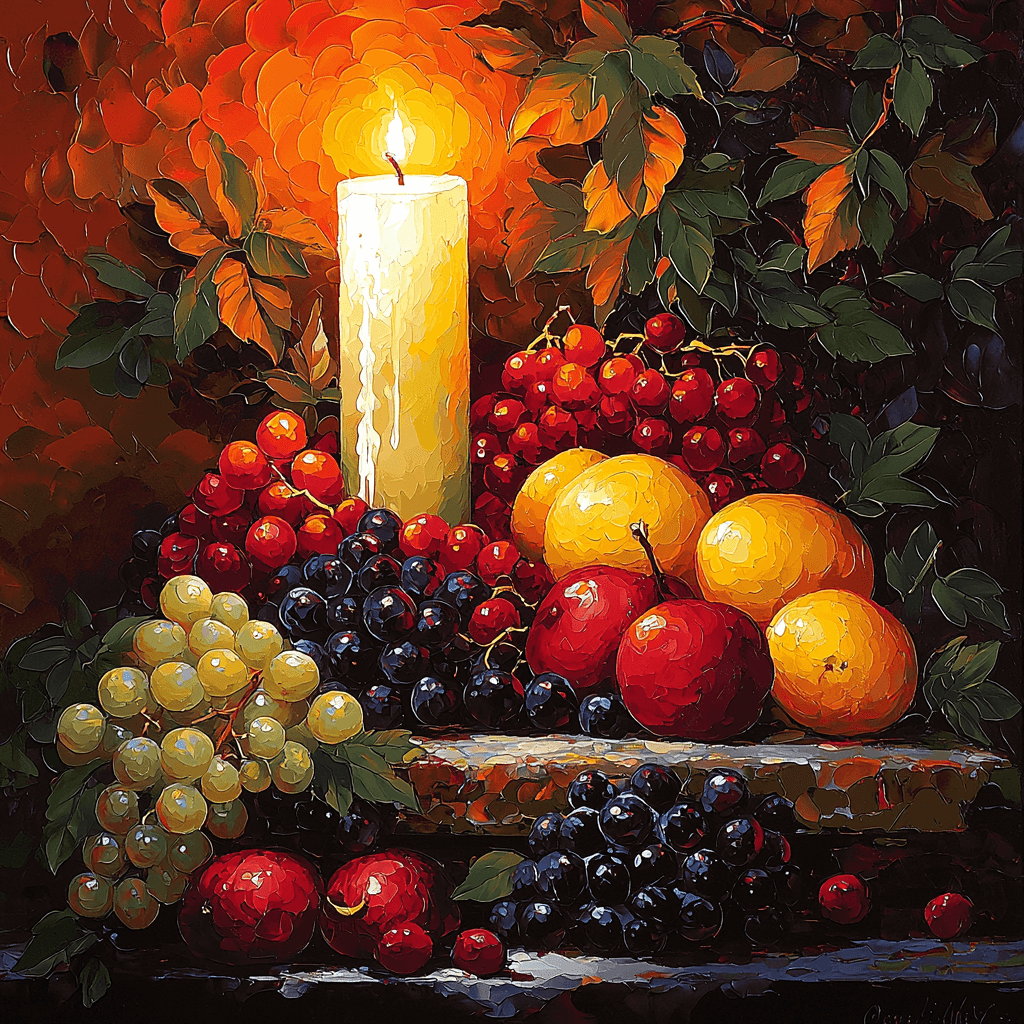 Caravaggio Inspired Candlelit Conversations Paint By Color