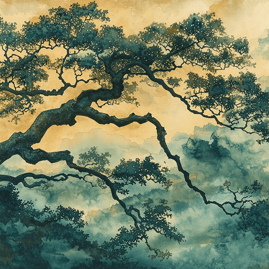 Zhao Mengfu Inspired Whispers Of Ancient Trees Numbered Painting Kits