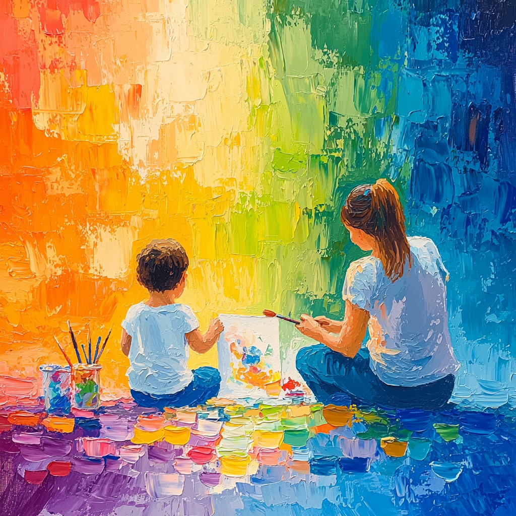 The Colors Of Love Number Painting