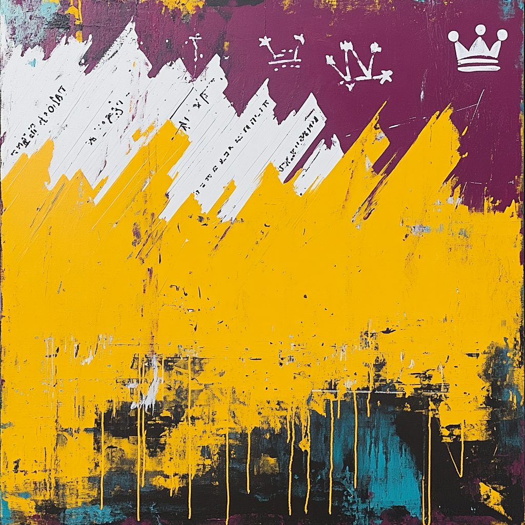 Jean-Michel Basquiat Inspired Market Of Echoes painting number kit