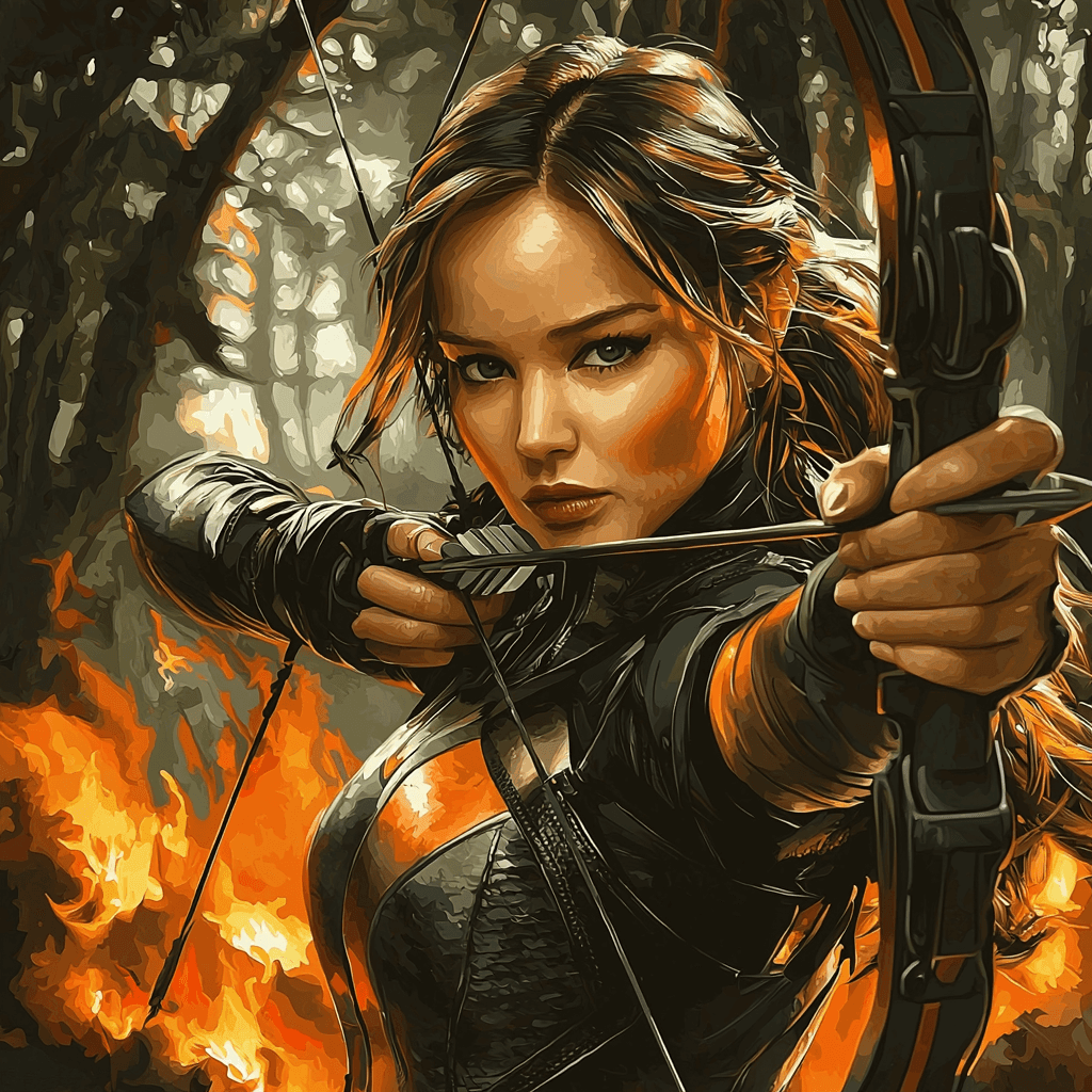 Jennifer Lawrence: Embers Of The Girl On Fire Paint By Color