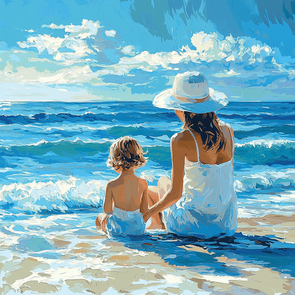 Seaside Mother’s Love Numbered Painting Kits