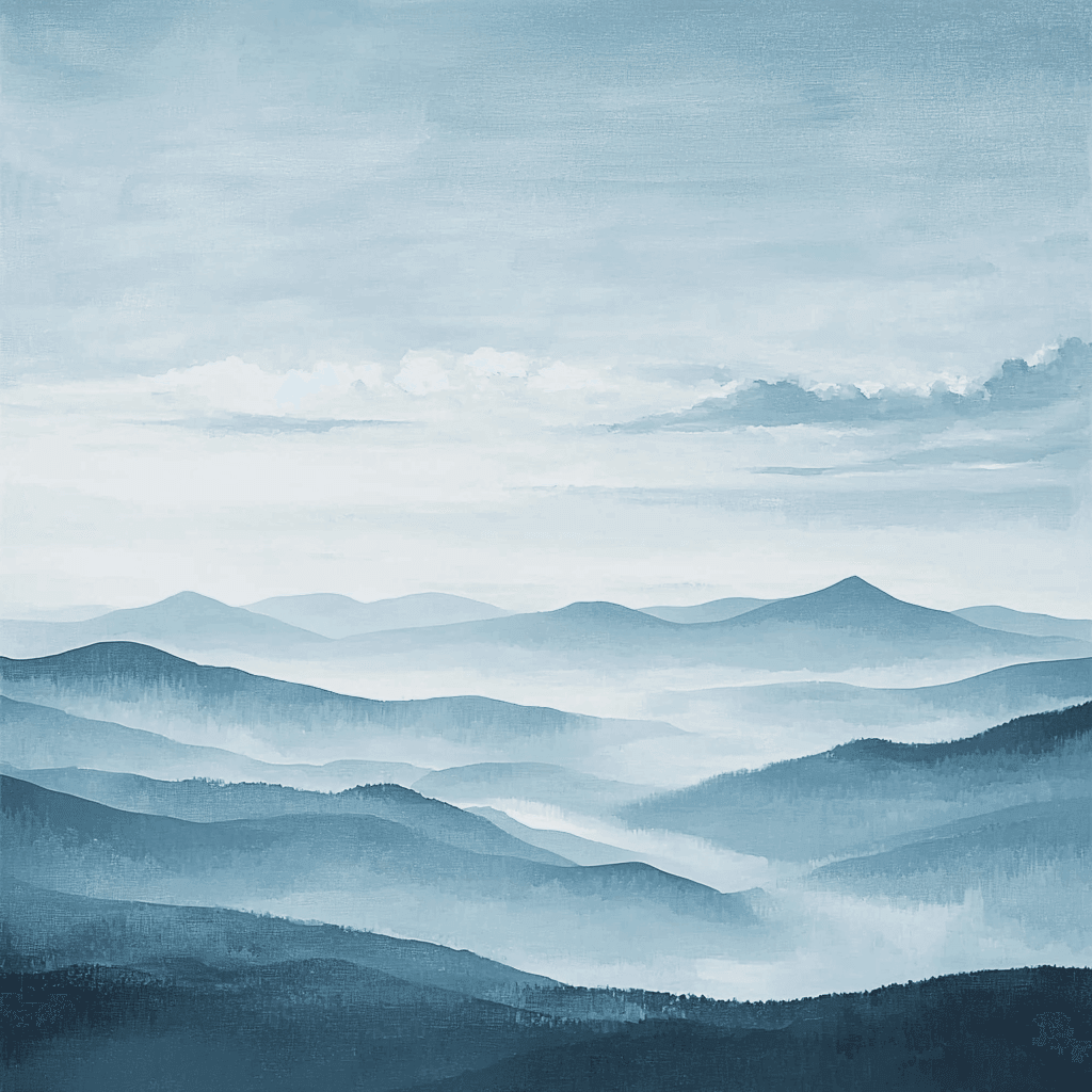 Caspar David Friedrich Inspired Peaceful Horizons Paint By Color