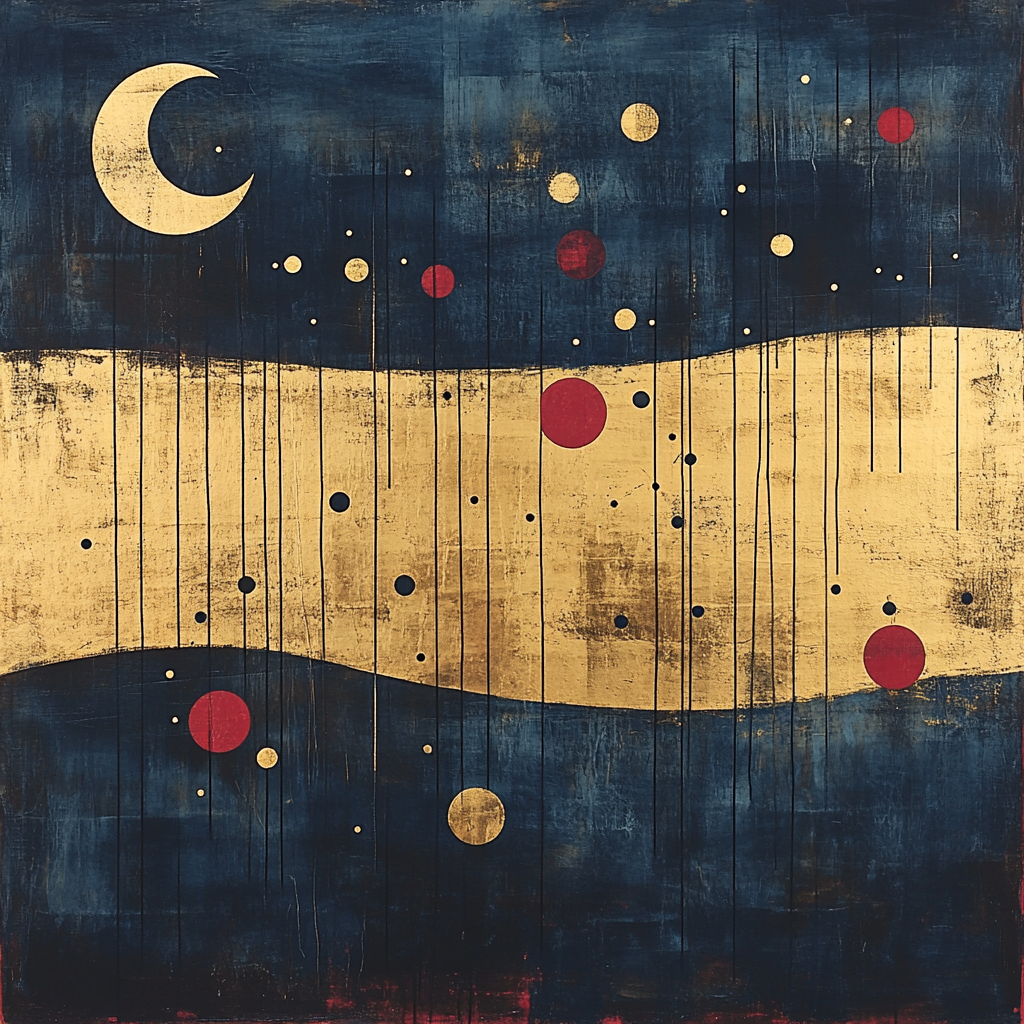 Joan Miró Inspired Lunar Orchestra Painting by numbers kit