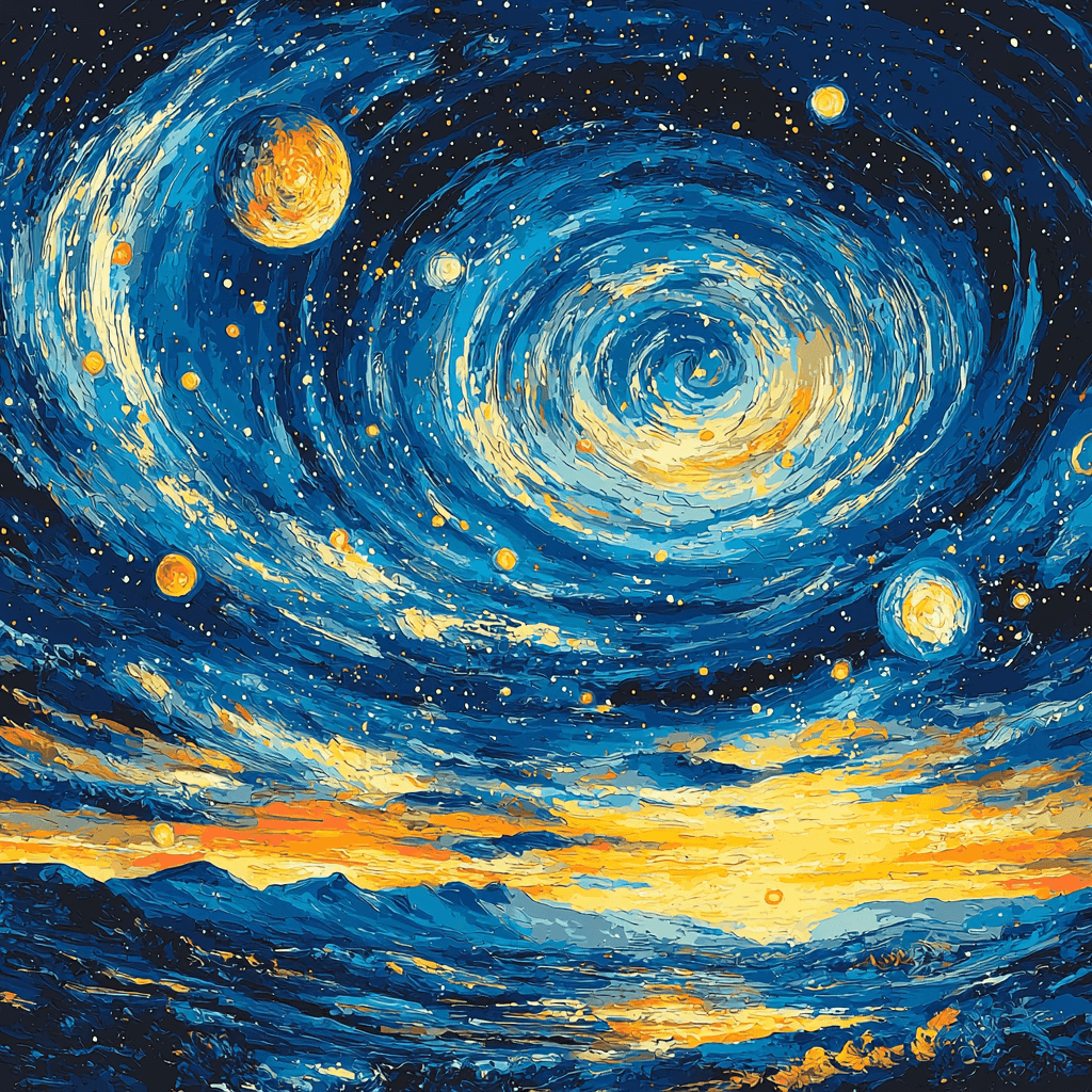 Vincent Van Gogh Inspired Cosmic Adventure Paint By Numbers Kits