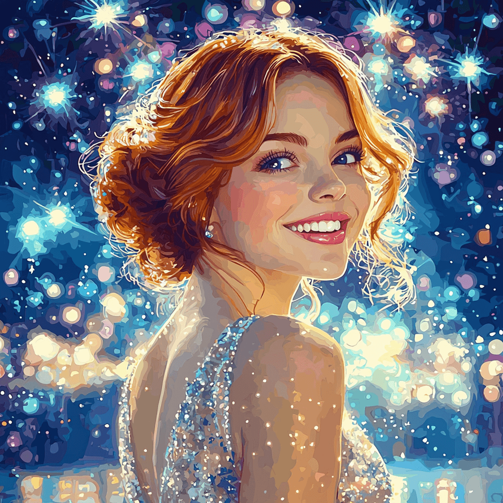 Emma Stone: Dancing Through Stardom Painting Number Kit