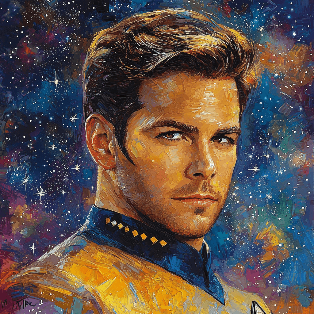 Chris Pine: The Bold Voyager Of Cinematic Realms Paint By Numbers Art