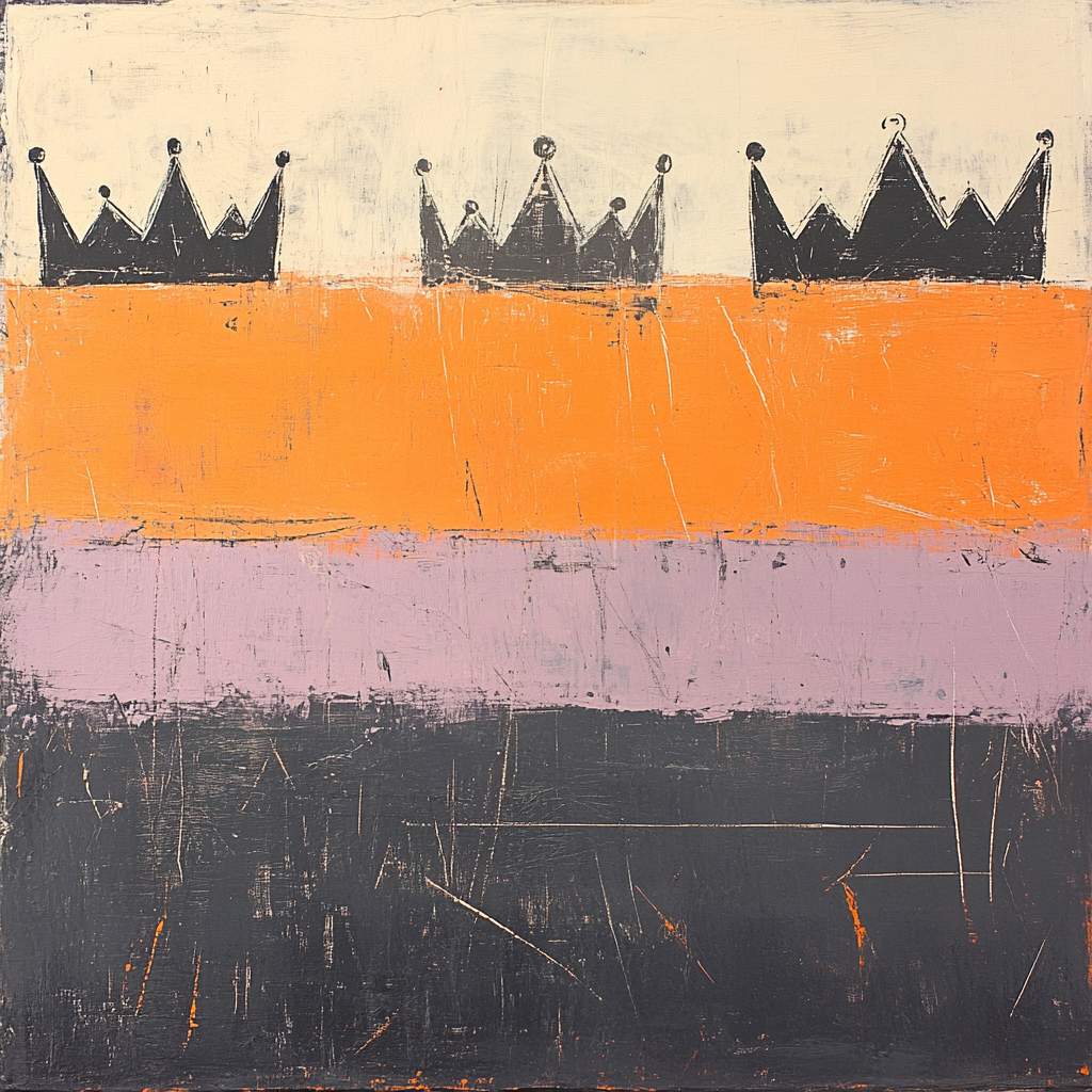 Jean-Michel Basquiat Inspired Residual Echoes Numbered painting kits