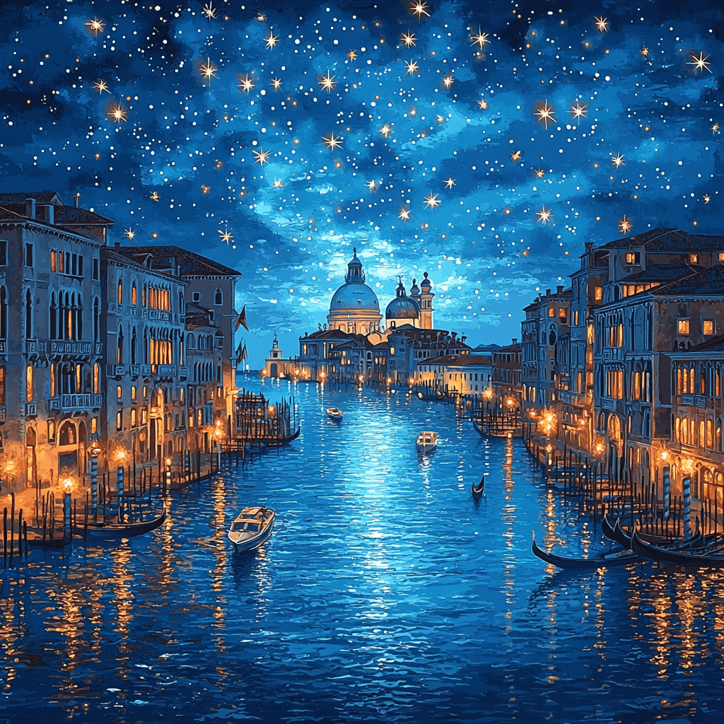 Canaletto Inspired Venetian Nights Painting By Numbers Kit