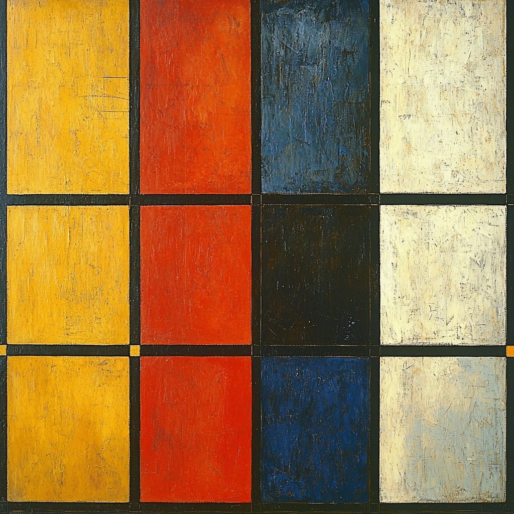Piet Mondrian Inspired The Cosmic Dance Of Seasons Paint By Color