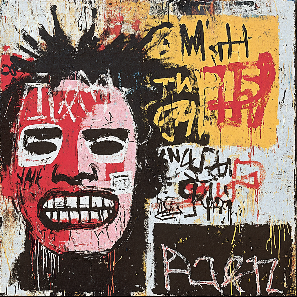 Jean Michel Basquiat Inspired Urban Graffiti paint by numbers