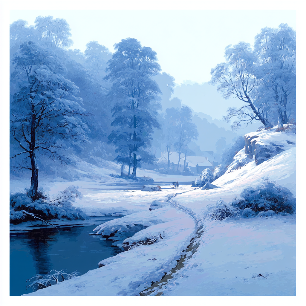 Caspar David Friedrich Inspired The Splendor Of Winter Paint By Numbers