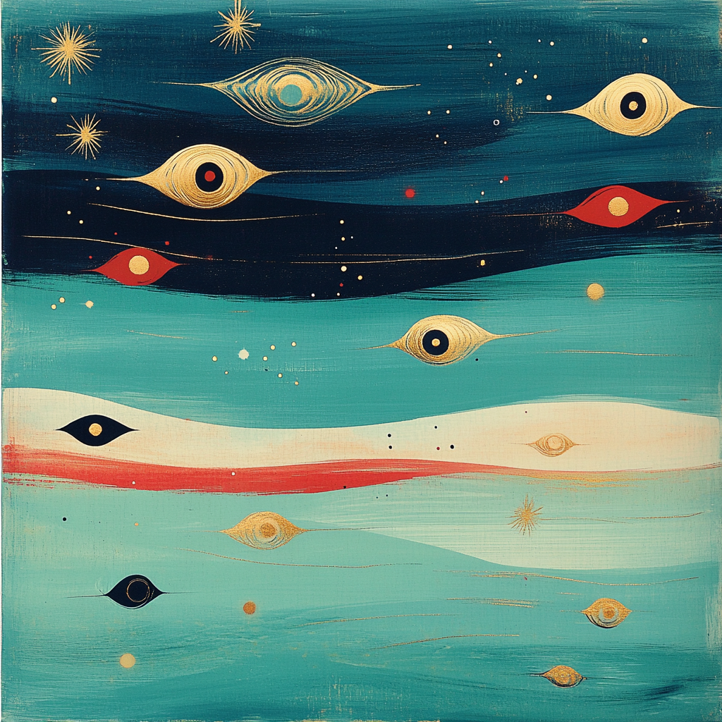 Joan Miró Inspired Memory Of Seas painting number kit