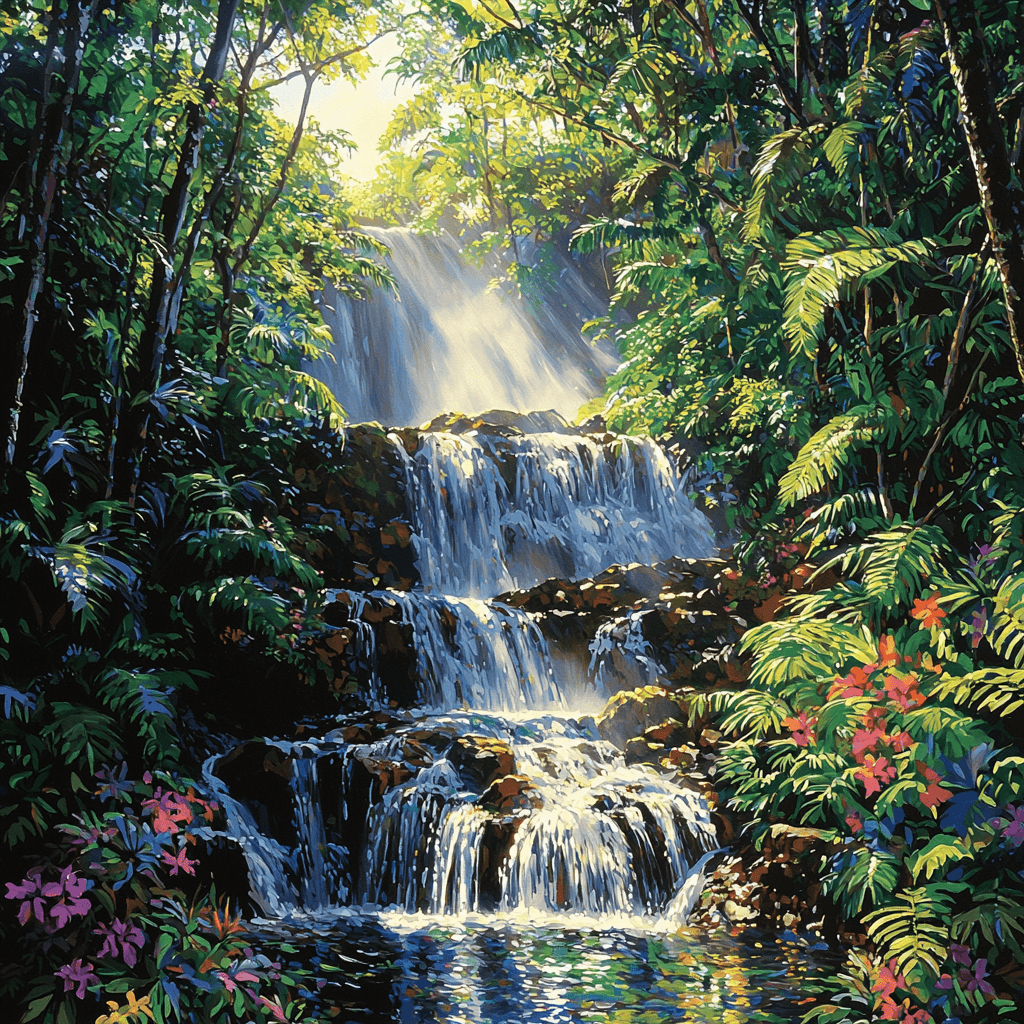El Yunque National Forest - Puerto Rico Painting Number Kit