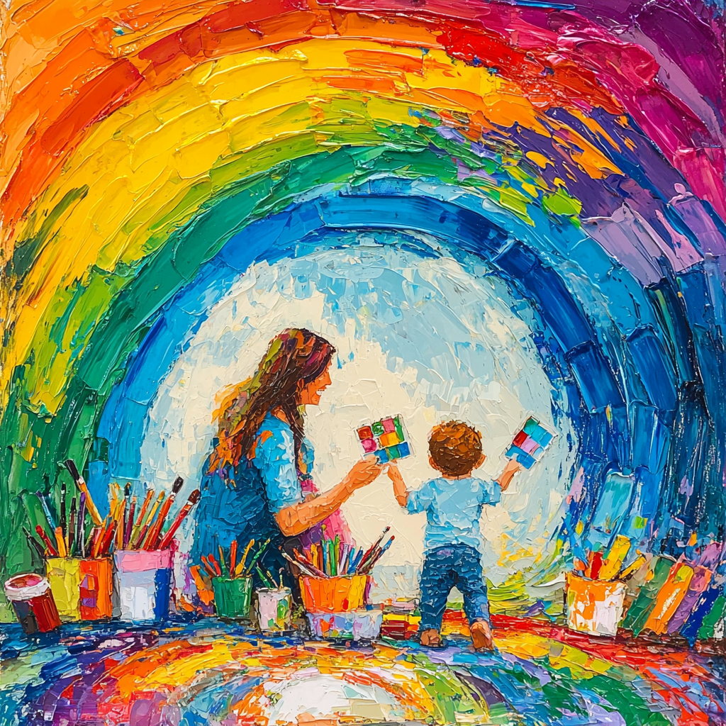 Rainbow Of Joy Paint By Numbers Kits