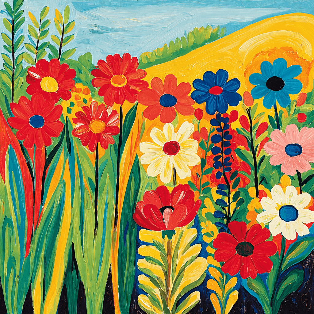 Henri Matisse Inspired Garden Of Joy Paint By Color