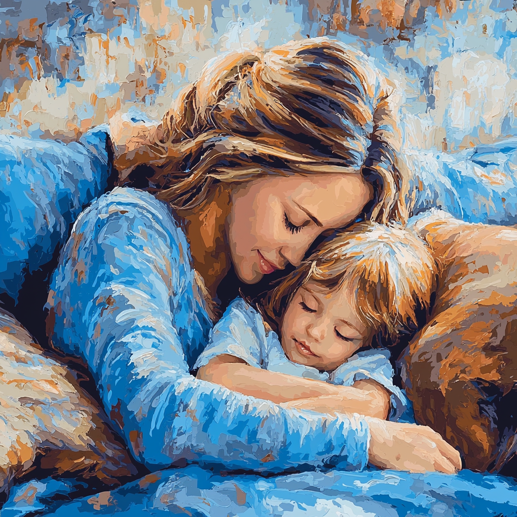 Sweet Moments Of Cuddles Paint By Color