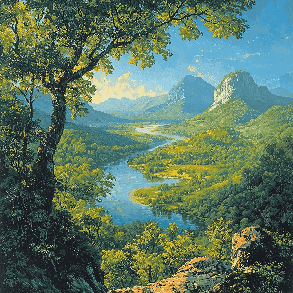 Thomas Cole Inspired The Spirit Of Adventure Paint By Numbers Art