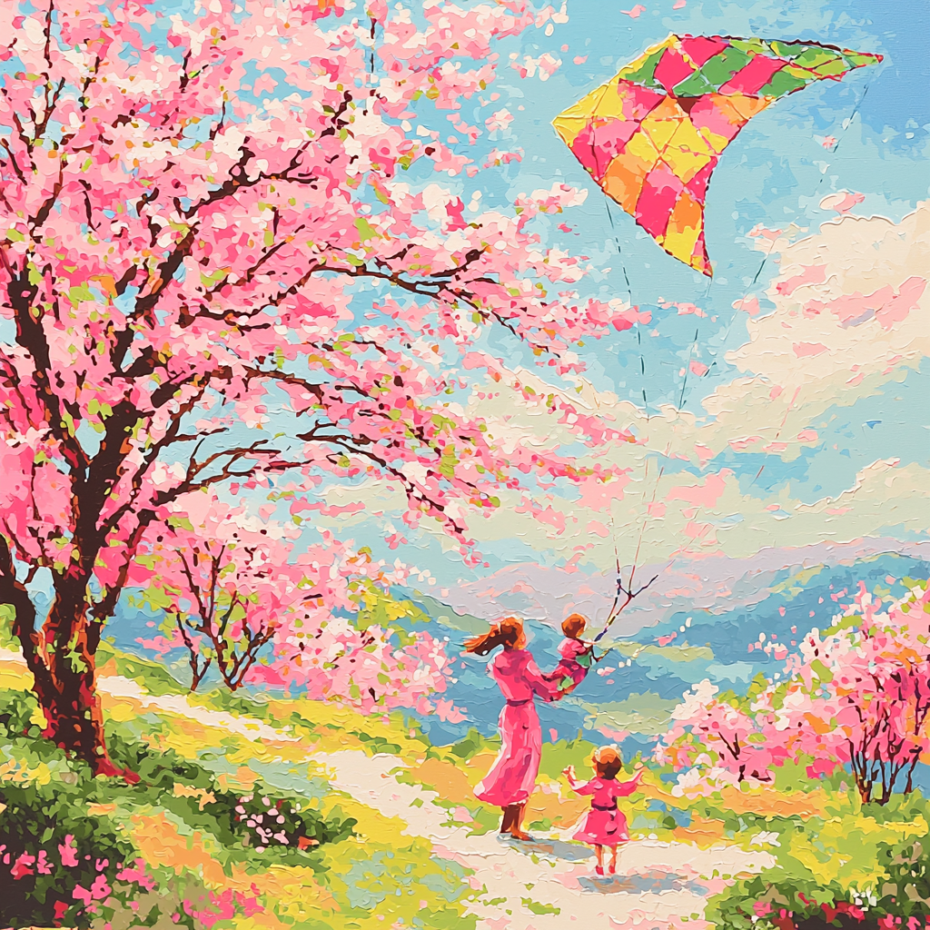 Bonds Of Spring Painting Number Kit