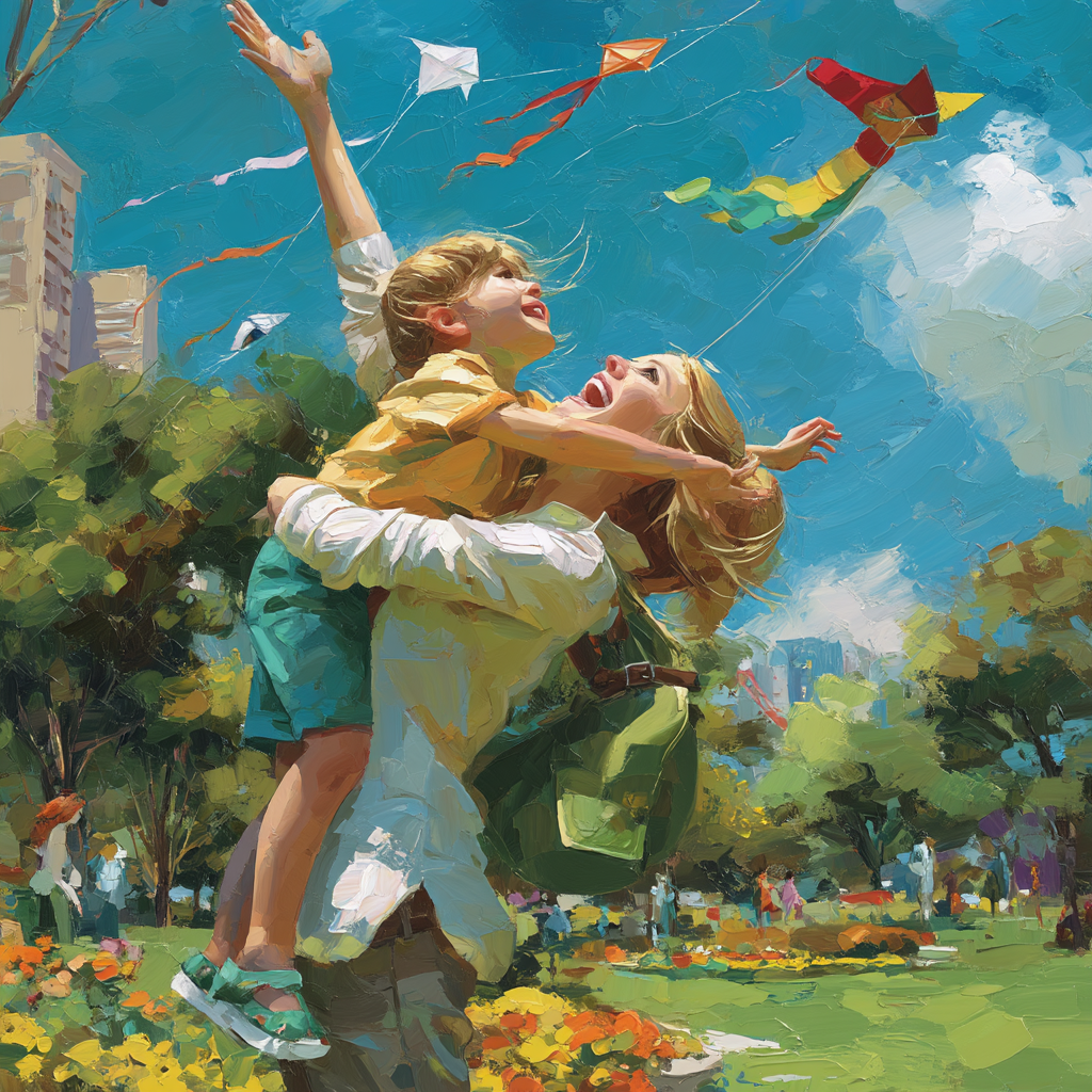 Laughter And Love In The Park Painting Number Kit