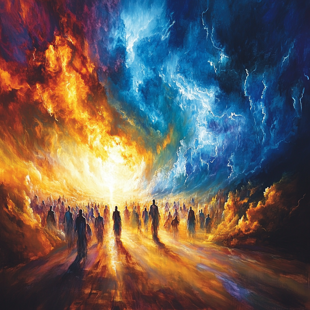 El Greco Inspired Towering Storm Paint by numbers kits