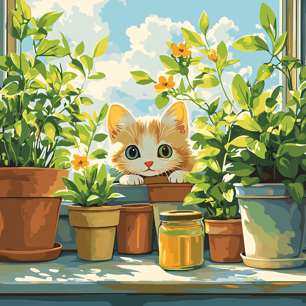 Pascal Sunbeam Hideaway Painting by numbers kit