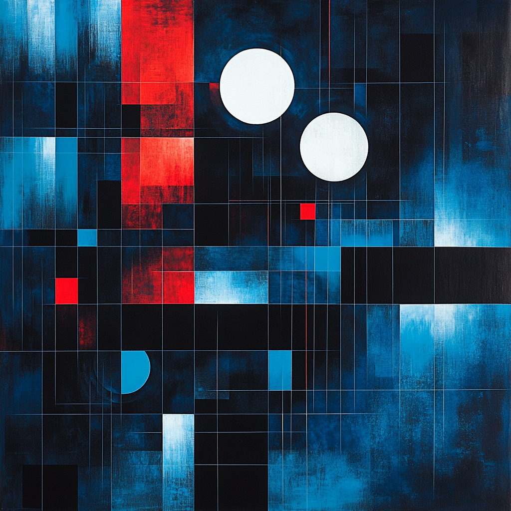 Kazimir Malevich Inspired Luminous Nebula Harmony painting number kit