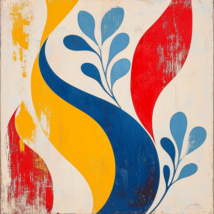 Joan Miró Inspired Organic Abstractions Paint By Numbers