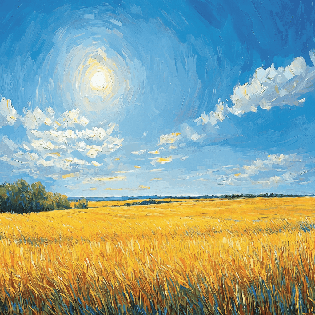 Vincent Van Gogh Inspired Sunlit Field Reverie Paint By Numbers Kits