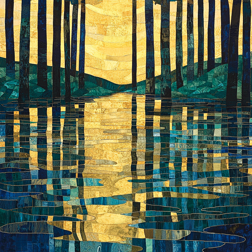 Gustav Klimt Inspired Mystic Reflections Tapestry Paint By Numbers